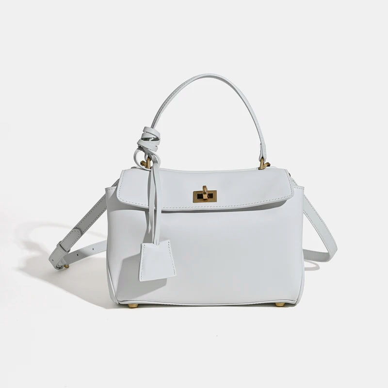 Elegante 2025 Luxe Rodeo Damestassen: Echte leren tote bags met chique gouden gespen voor lente en herfst