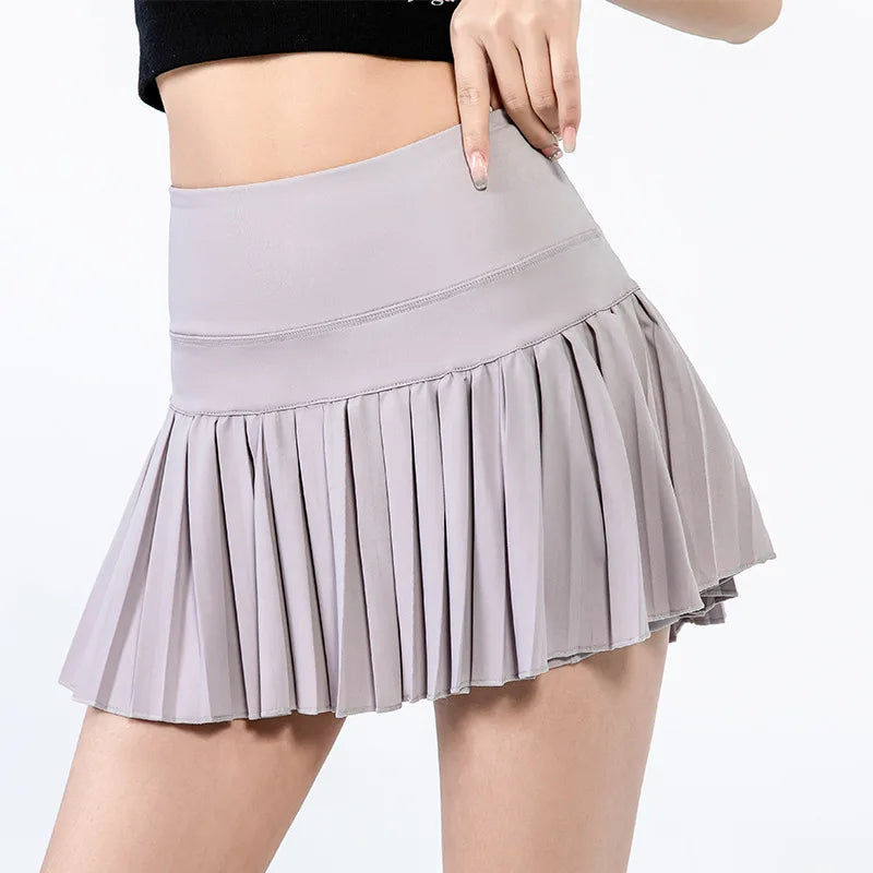 Trendy Dames Zomer Sport Shorts - Plisségordel met Antiverblindingsontwerp voor Buitensporten, Hardlopen en Tennis - Ademend en Stijlvol!