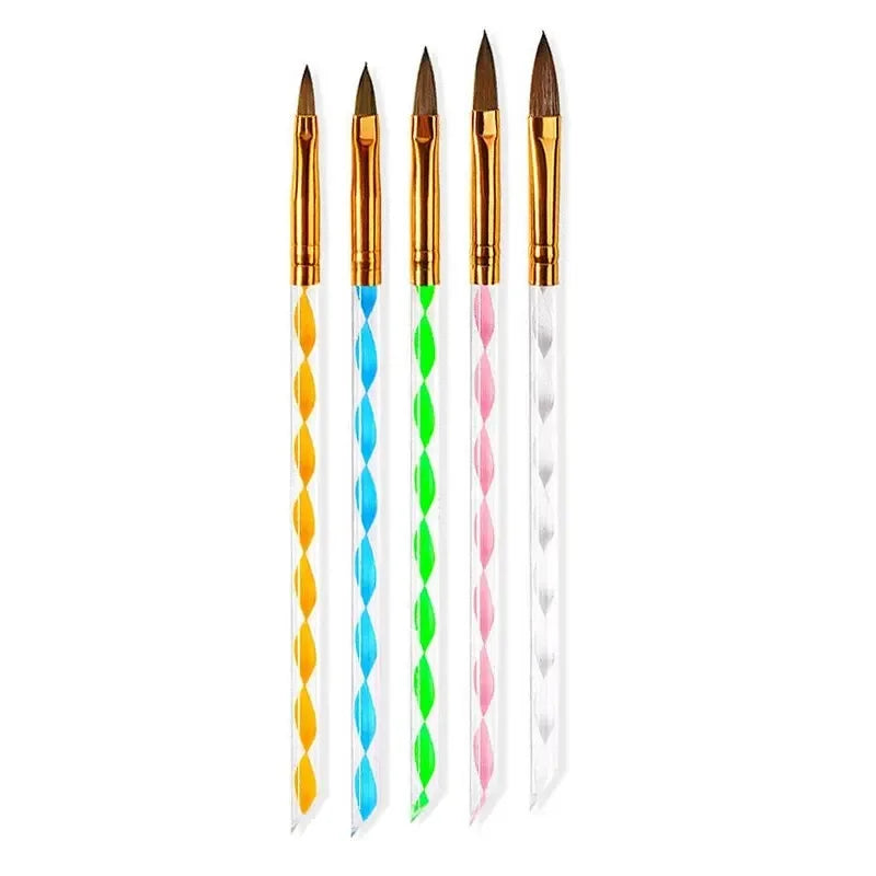 Ultimatieve Nail Art Penseelset: 5 of 20 Professionele Ontwerptools voor Indrukwekkend Schilderen, Tekenen en Dots - Perfect voor Manicures!