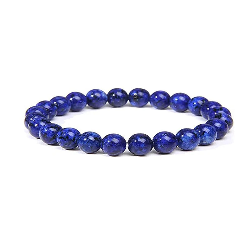 Elegante 8 mm Elastische Armband met Vulkan- en Tijgeroogstenen - Gemaakt van Premium Kristalpoeder