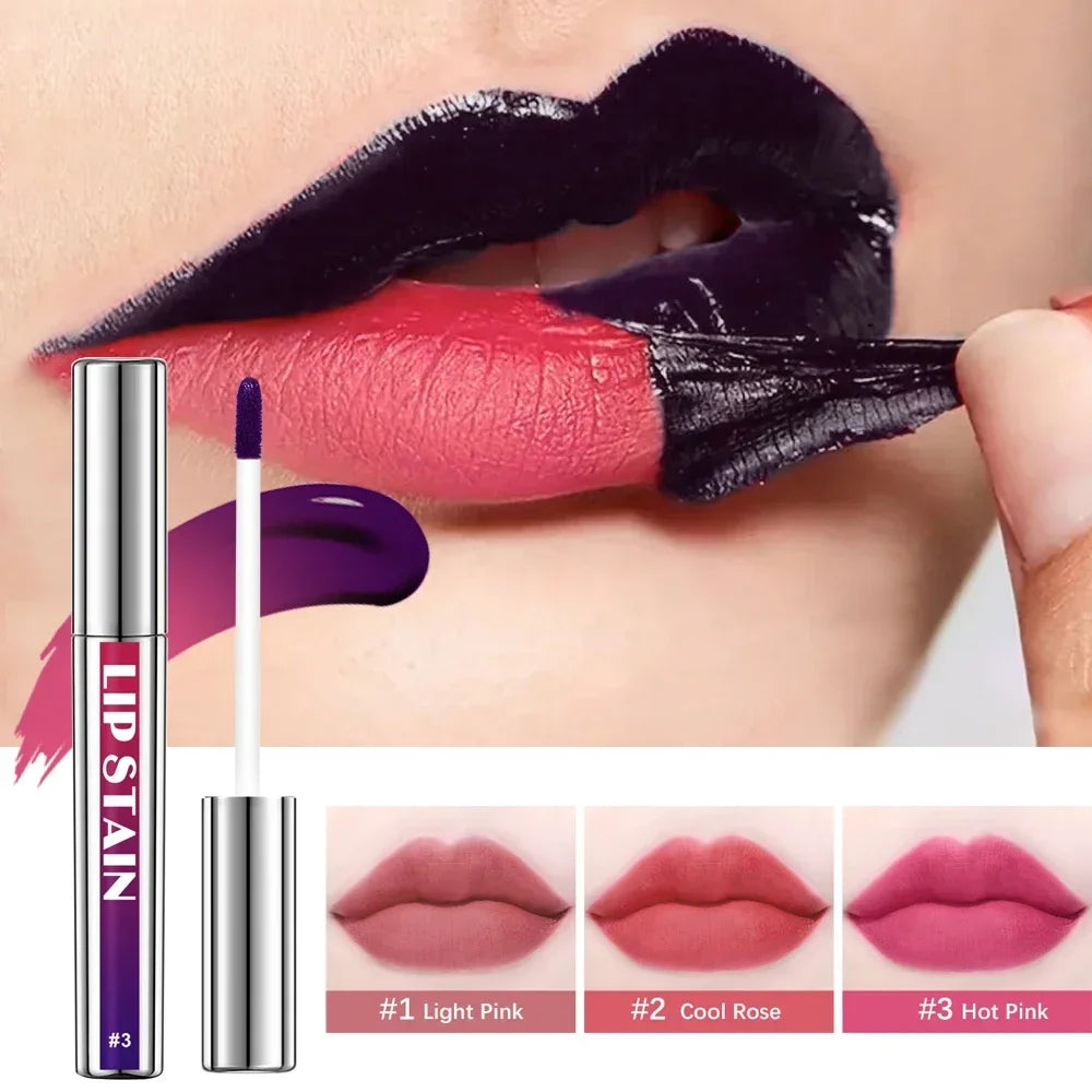 Stralende Roze Peel Off Lippenstain - Langdurig, Waterproof en Transfer Proof voor Moeiteloze Dagelijkse Draagtijd! Perfecte Cosmetische Oplossing voor Vrouwen!