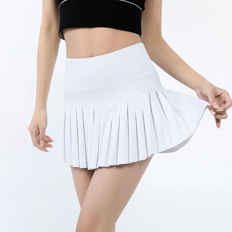 Trendy Dames Zomer Sport Shorts - Plisségordel met Antiverblindingsontwerp voor Buitensporten, Hardlopen en Tennis - Ademend en Stijlvol!