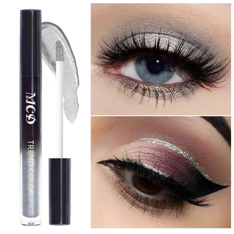 Glamoureuze 13-kleur Waterdichte Vloeibare Oogschaduw Palette - Hoge Glans, Langhoudend en Vlekbestendige Make-up voor Indrukwekkende Looks