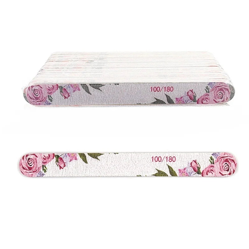 50-delige Premium Houten Vijlset - Multi-grit Houten Manicure Polijstgereedschap voor Perfecte Nagels (100/120/150/180/240)