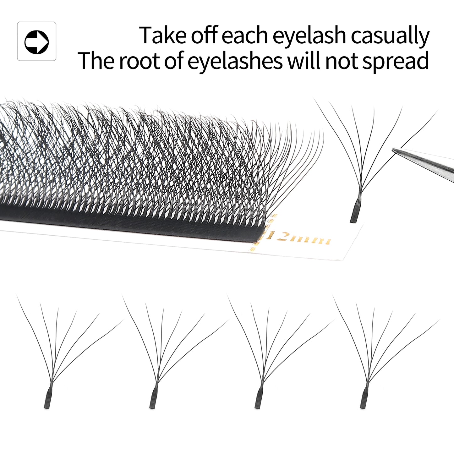 Verhoog je schoonheid met XIUSUZAKI W-vormige voorgemaakte fan wimperextensions - 2D tot 8D natuurlijke look individuele wimpers voor vlekkeloze glamour!