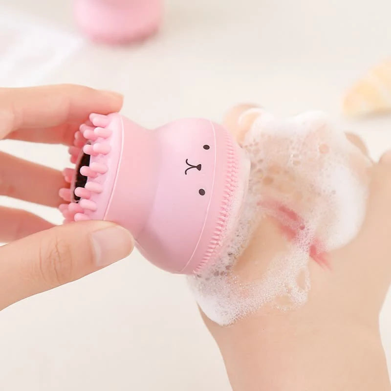 Mini Silicone Gezichtsreinigingsborstel - Jouw Ultieme Tool voor Diepe Porenverzorging en Exfoliatie voor een Stralende Huid!