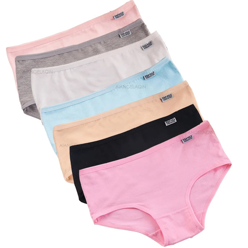 Charmante Plus Size Katoenen Onderbroek Set - 7 Zachte en Sexy Slipjes voor Ultiem Comfort en Stijl!
