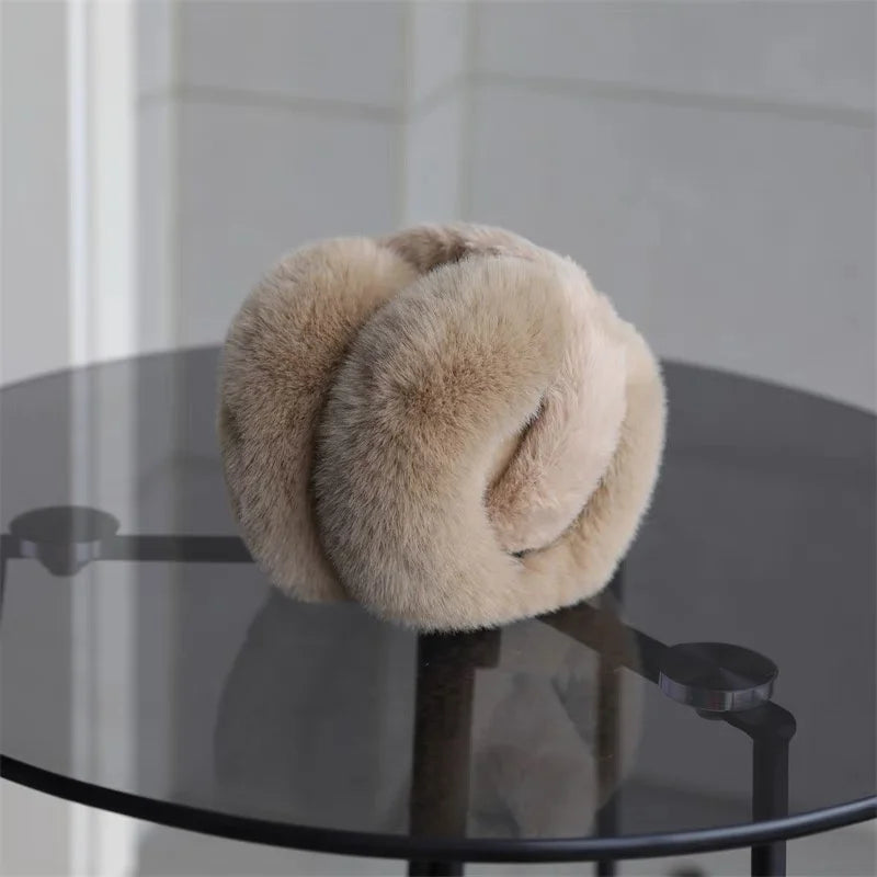 Gezellige Chic Pluche Oorwarmers voor Mannen en Vrouwen - Modebewuste Buitenoorwarmers voor Ultiem Wintercomfort en Bescherming