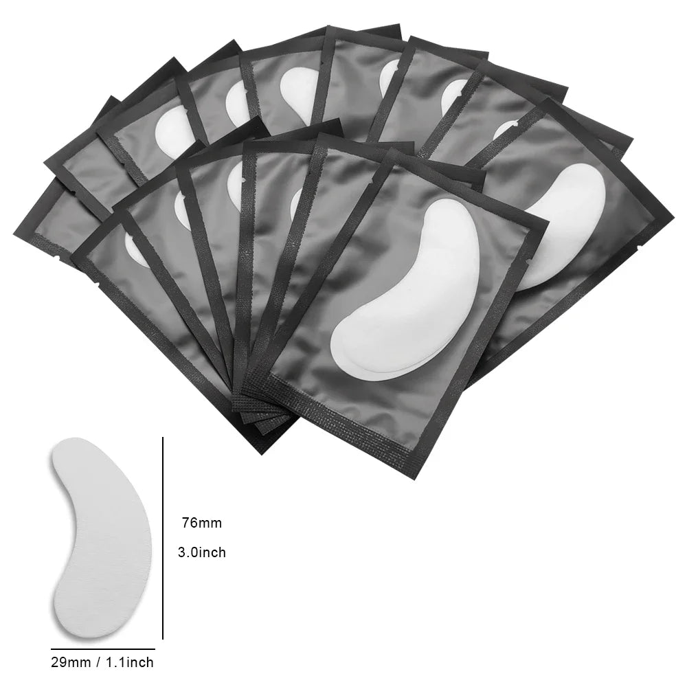 50 Paar Lintvrije Wimperextensions Patches voor Comfortabele Onder-Oog Verzorging - Perfect voor het Graften van Valse Wimpers!