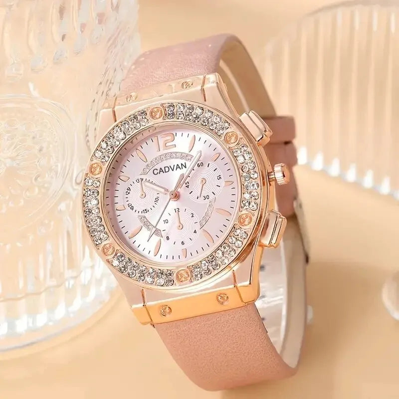 Exquise Luxe Rhinestone Dames Kwarts Horloge - Elegante Mode Tijdpiece voor Meisjes en Vrouwen