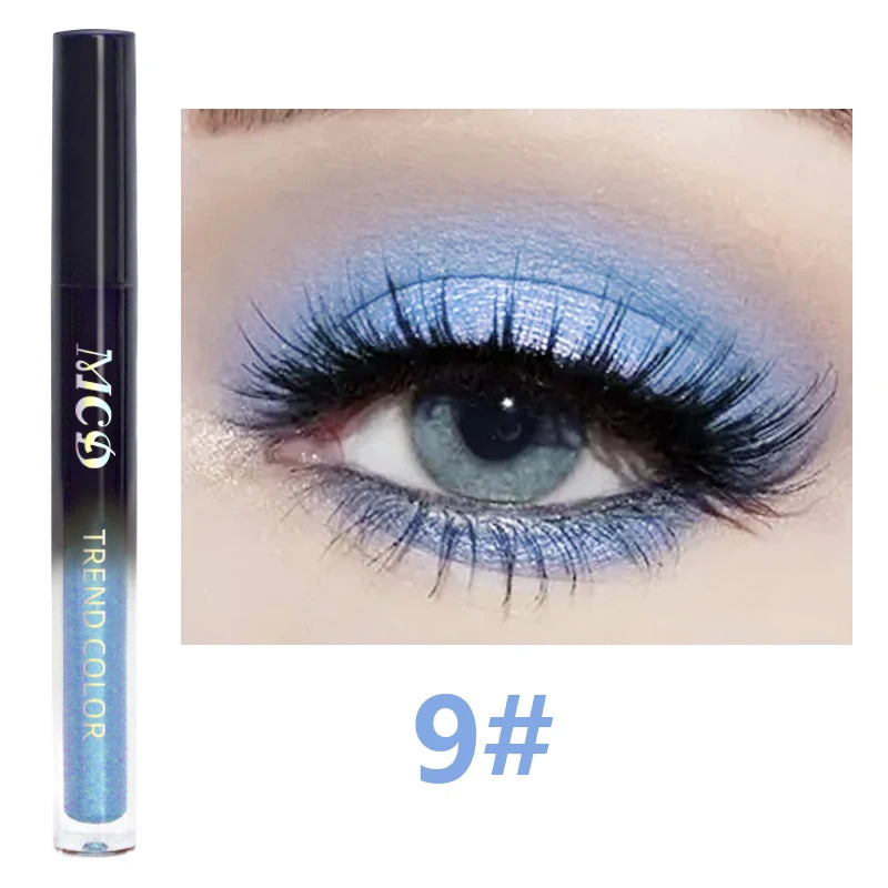 Glamoureuze 13-kleur Waterdichte Vloeibare Oogschaduw Palette - Hoge Glans, Langhoudend en Vlekbestendige Make-up voor Indrukwekkende Looks
