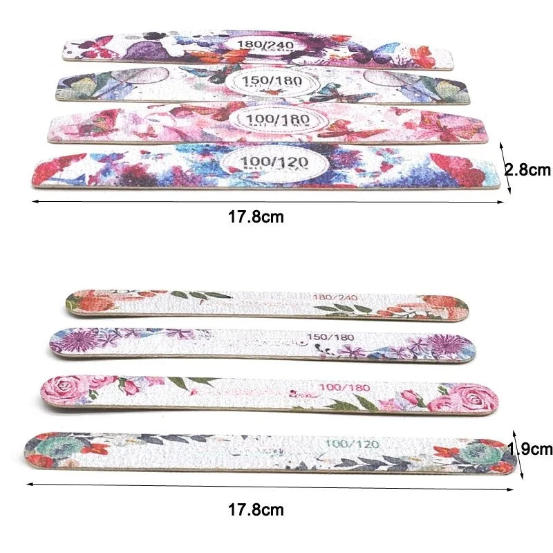 50-delige Premium Houten Vijlset - Multi-grit Houten Manicure Polijstgereedschap voor Perfecte Nagels (100/120/150/180/240)