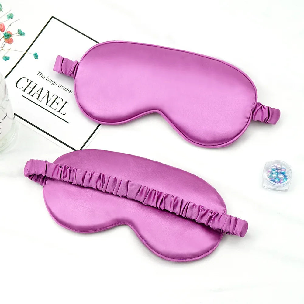 Luxueuze Geïmiteerde Zijden Oogmasker & Slaapoogmasker - Ultiem Comfort voor Reizen & Ontspanning, Zachte Oogverzorgingsschild voor Rustgevende Slaap