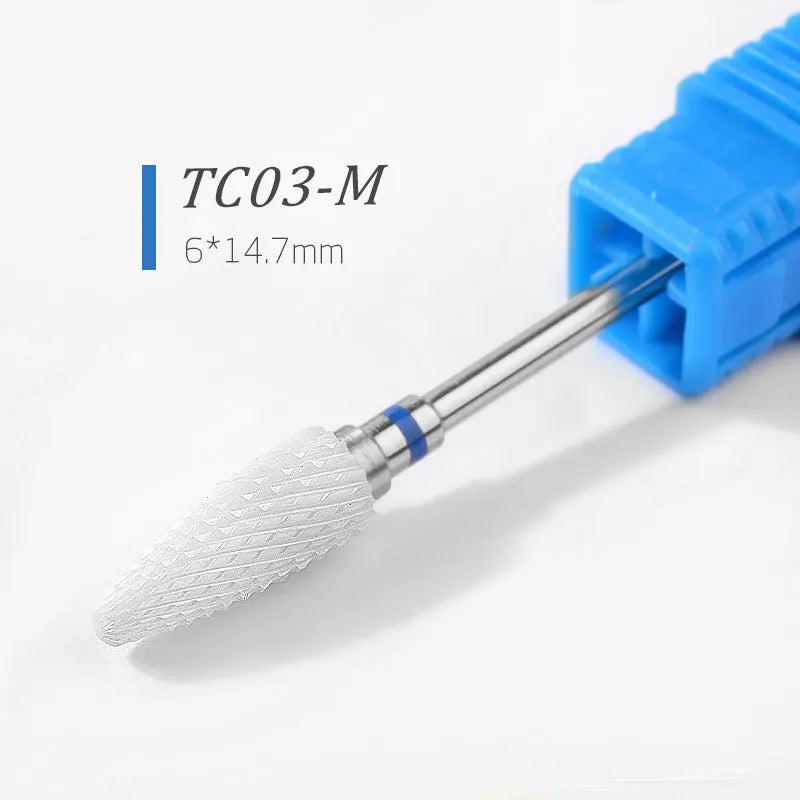 Premium Keramische Vijlbits - Elektrische Pedicure & Manicure Polijstgereedschap voor Moeiteloos Nagelart & Cuticle Verzorging