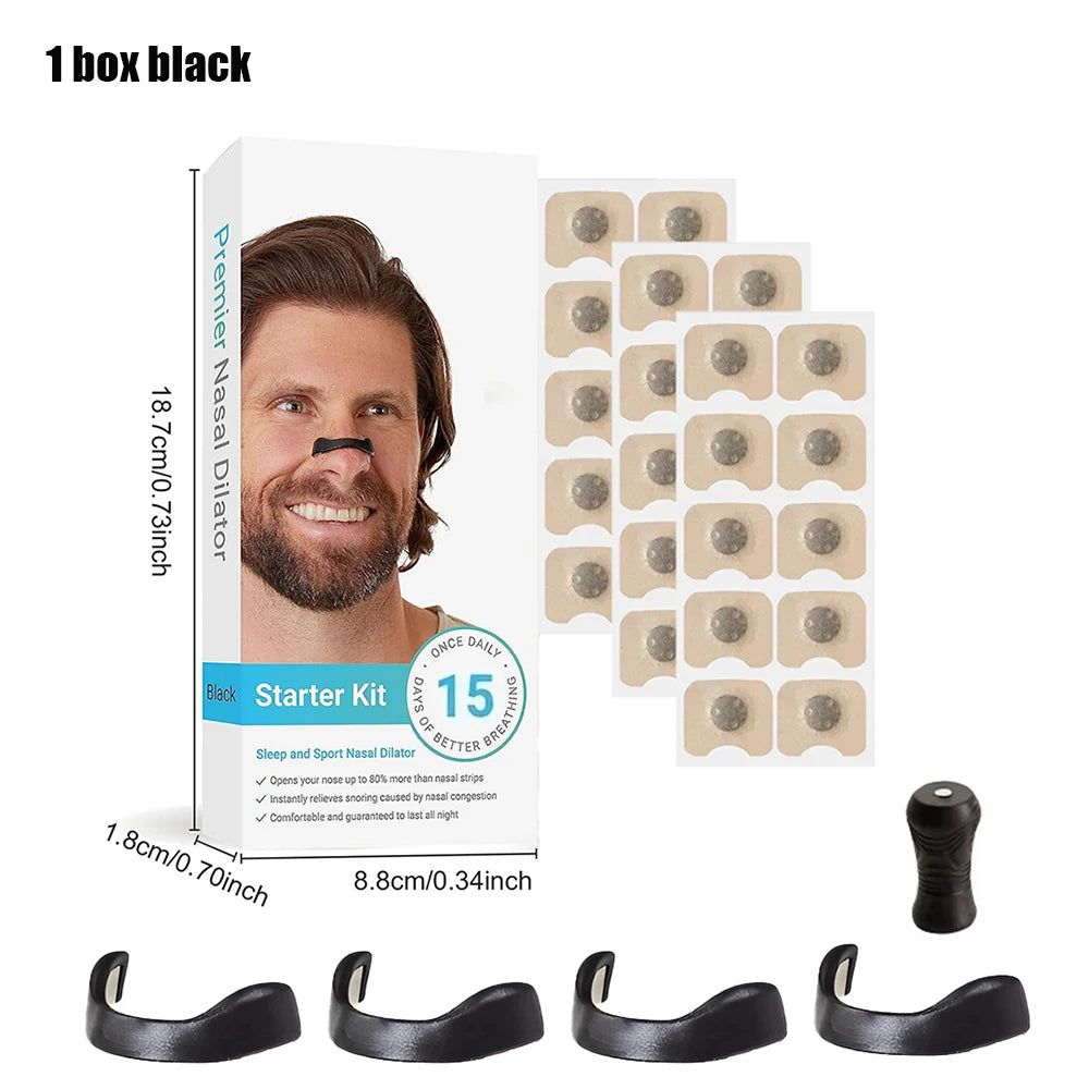 Ultimate Anti-Snoringsneusclipkit - Verbeter Uw Ademhaling en Slaapkwaliteit met Magnetische Dilatators voor Sport en Rustige Nachten