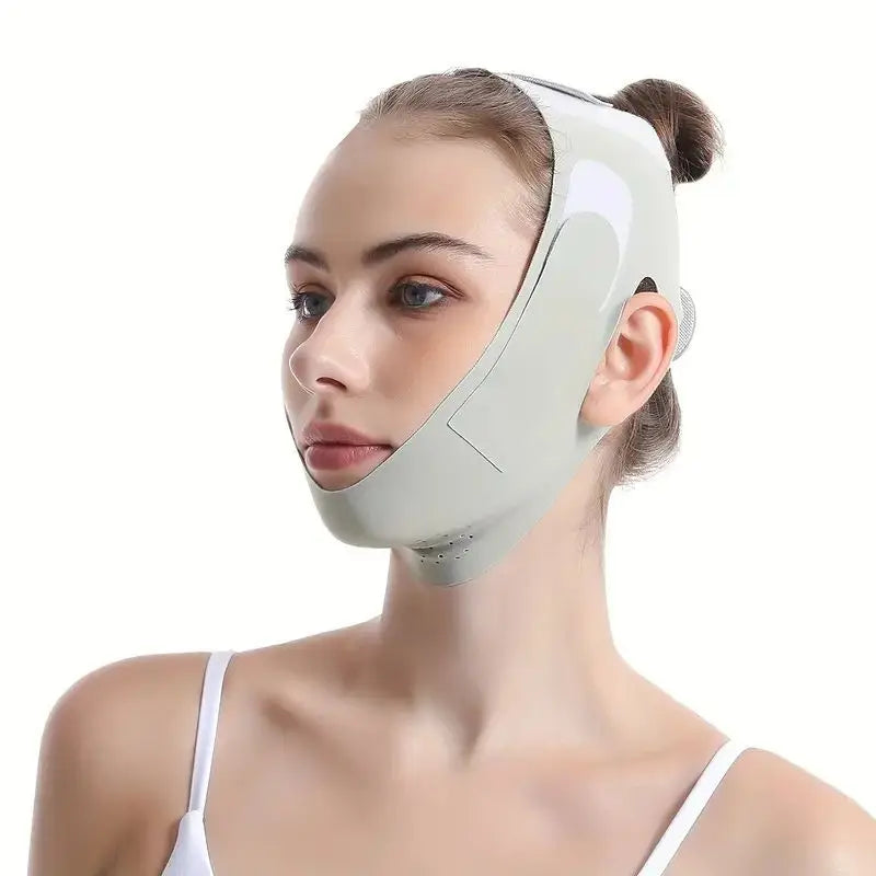 Transformeer je Uiterlijk: Verstelbare V-Gezicht Bandage Vormmasker voor Huidverstrakking en Liften - Comfortabel Ademend Ontwerp