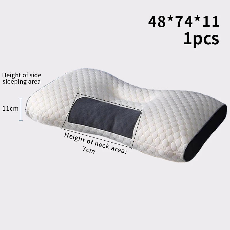 Ultieme Neksteun Kussen voor Rustgevende Slaap - Cervicale Orthopedische Massagekussen met Sojaboonvezel voor Thuis SPA Ontspanning - Almohada Collectie