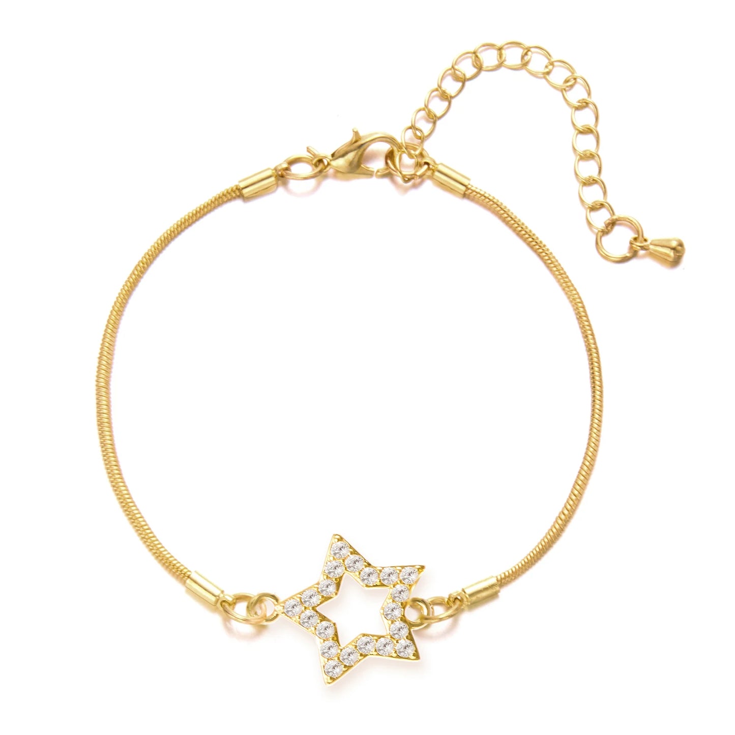 Charmante Kristallen Bloemenarmband voor Vrouwen - Y2K Zoete Meisjes' Maan Kersenbloesem Strik Zircon Luxe Sieraden Cadeau