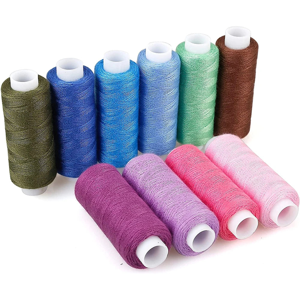 Lot de 60 bobines de fil polyester couture 250 yards broderie machine main loisirs créatifs DIY
