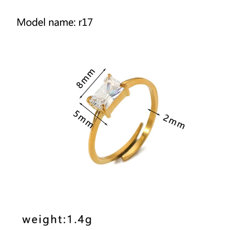 2025 Retro Hollow Zirconringen voor Vrouwen – Luxe Gouden Slangontwerp Trendsettende RVS Sieraden