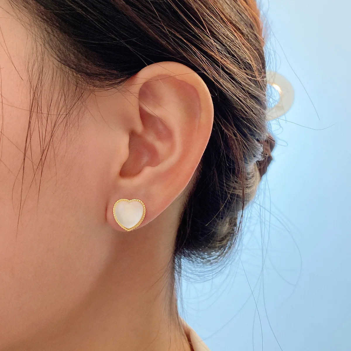 2023 Mode Hartvormige Stud Oorbellen voor Dames - Koreaans Geïnspireerde Elegante Lichtgewicht Luxe Liefdesdruppels - Chique Sieraad Cadeau voor Meisjes