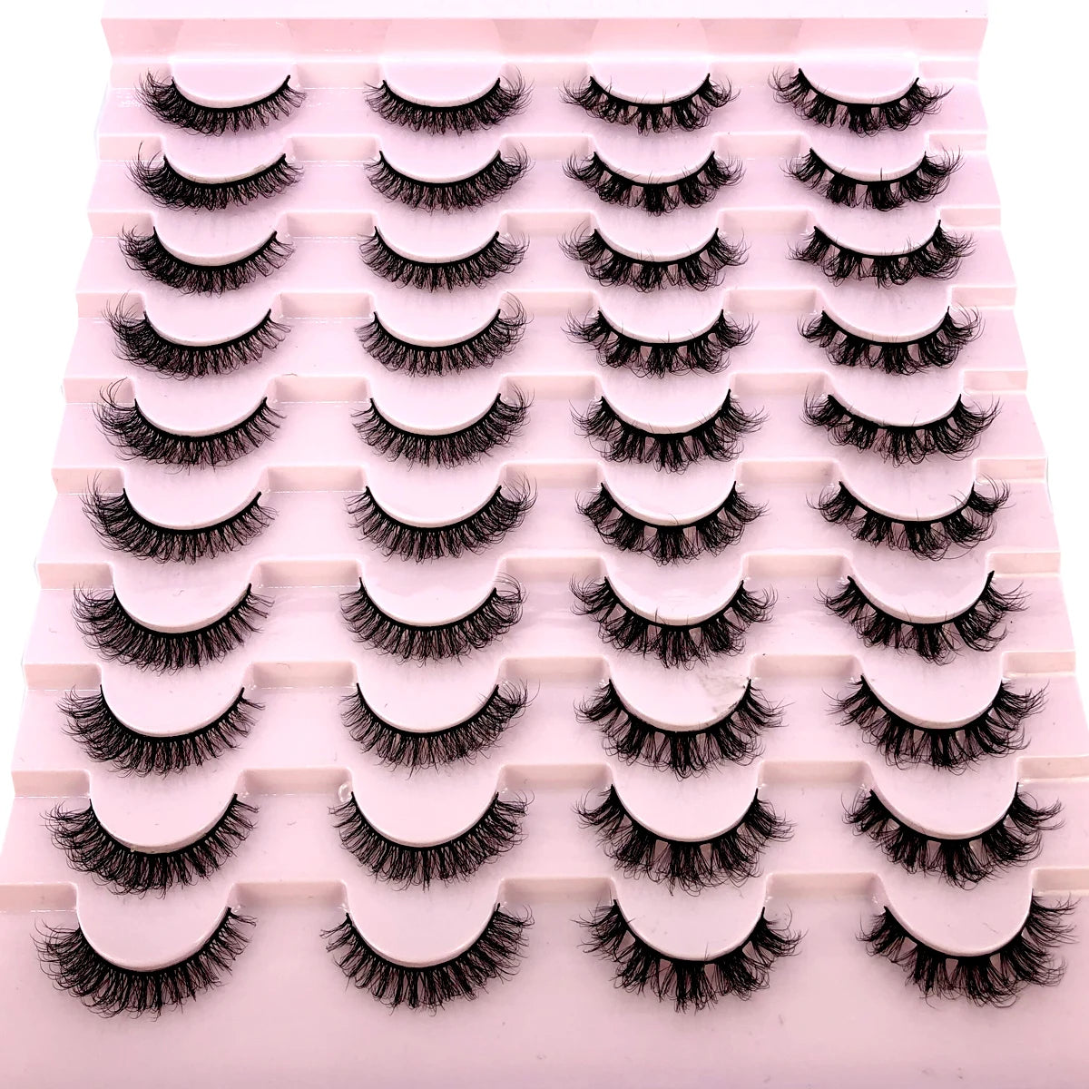 2023 Premium 20 Pairs Natuurlijke Lange 3D Minks Valse Wimpers Makeup Kit - Prachtig Gecontroleerde Mink Wimper Extensies voor Verbluffende Ogen!