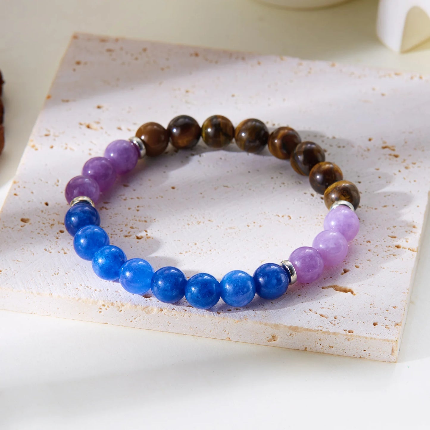 Charmante Natuurlijke Steen Chakra Armbanden voor Mannen en Vrouwen - Jouw Geluksenergie en Bescherming Companion, Perfect voor Meditatie en Vriendschaps Cadeaus!