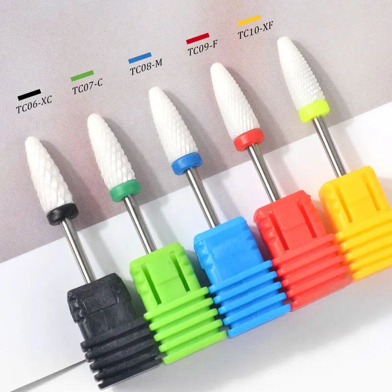 Premium Keramische Vijlbits - Elektrische Pedicure & Manicure Polijstgereedschap voor Moeiteloos Nagelart & Cuticle Verzorging