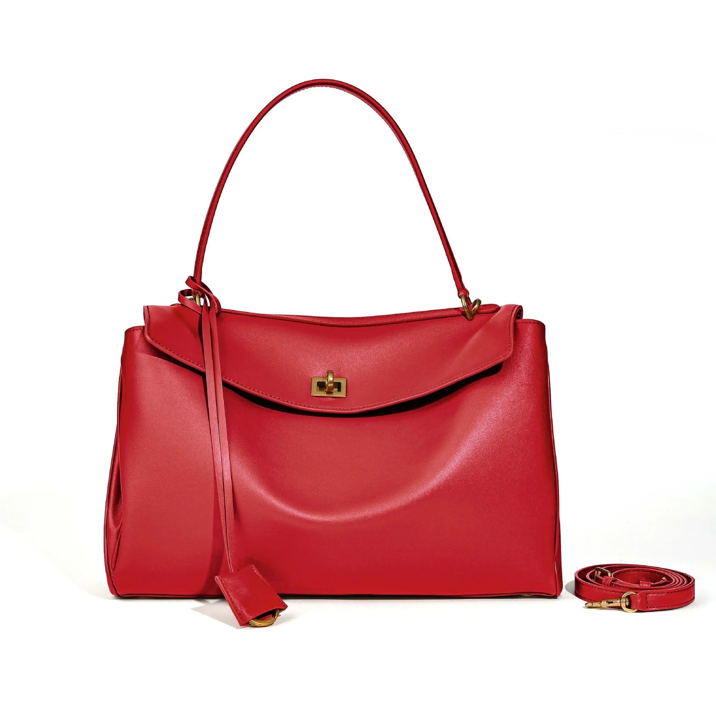 Elegante 2025 Luxe Rodeo Damestassen: Echte leren tote bags met chique gouden gespen voor lente en herfst