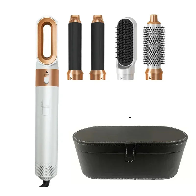 All-in-One 5-in-1 Haartoolset: Professionele Haardroger, Hete Kam, Krultang & Steiltang Compatibel met Dyson Airwrap voor Adembenemende Thuisstyling