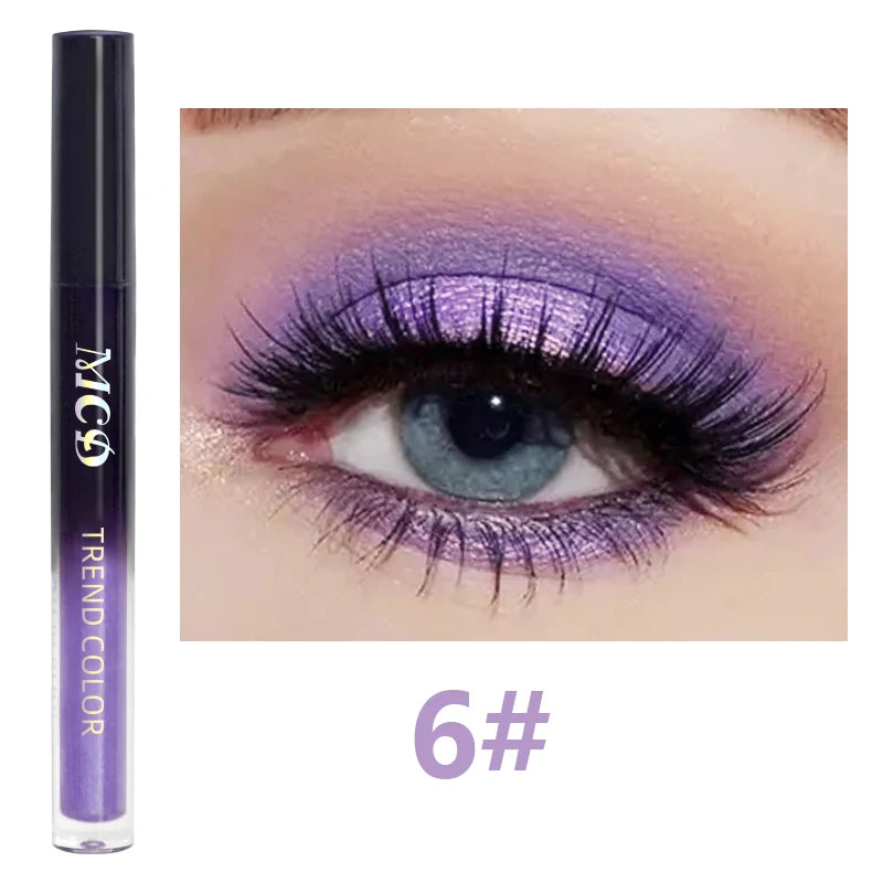 Glamoureuze 13-kleur Waterdichte Vloeibare Oogschaduw Palette - Hoge Glans, Langhoudend en Vlekbestendige Make-up voor Indrukwekkende Looks