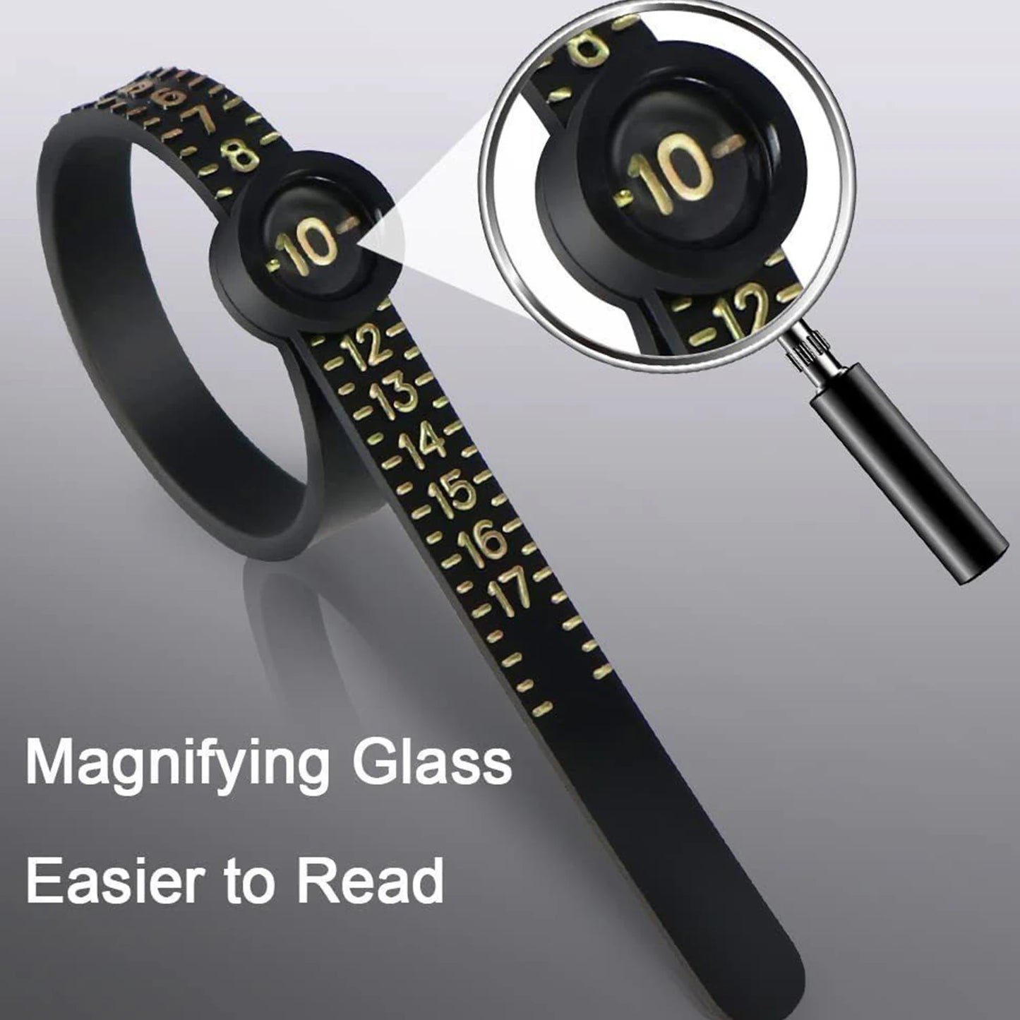 Ultimate Ringmaat Tool - Verstelbare Vinger Coil Ring Liniaal voor Nauwkeurige Metingen in UK en US Maten - Perfect Accessoire voor Eenvoudige Pasvorm en Aantrekken