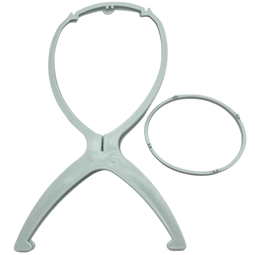 Set van 2 Draagbare 36cm Pruikstandaards - Ideaal voor het Weergeven van Pruiken, Hoeden en Meer in Kapperszaken of Thuis!