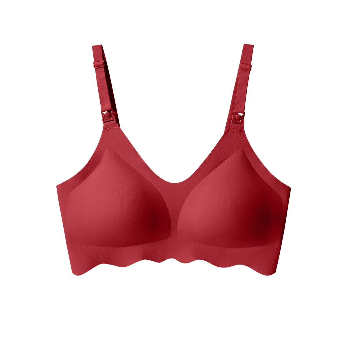 Ultimate Comfort Dames Naadloze en Ademend Ultra-Dunne Borstvoedingsbeha met Afneembare Kenmerken