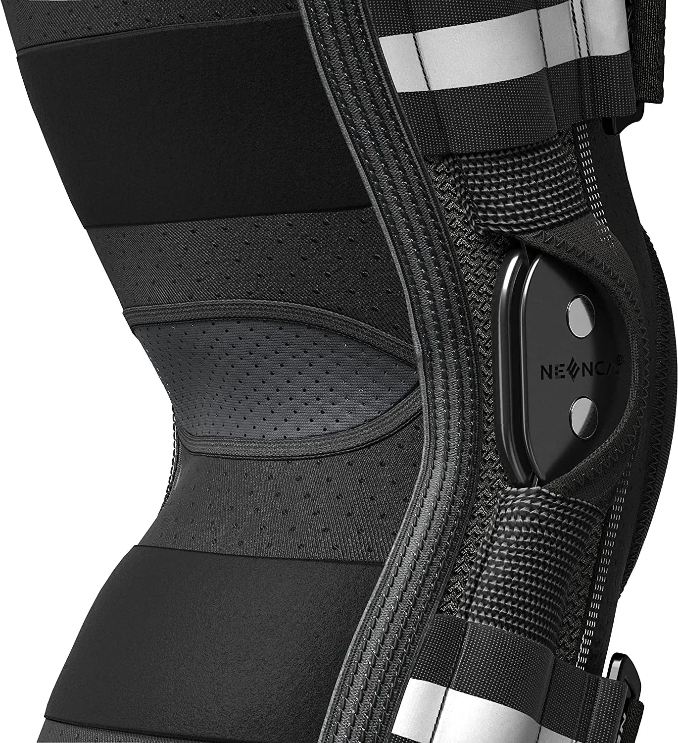 Ultieme NEENCA Scharnierkniebandage - Expertondersteuning voor Kniepijnverlichting met Zijdestabilisatoren, Perfect voor Artritis, Meniscusscheuren, en ACL/PCL Herstel