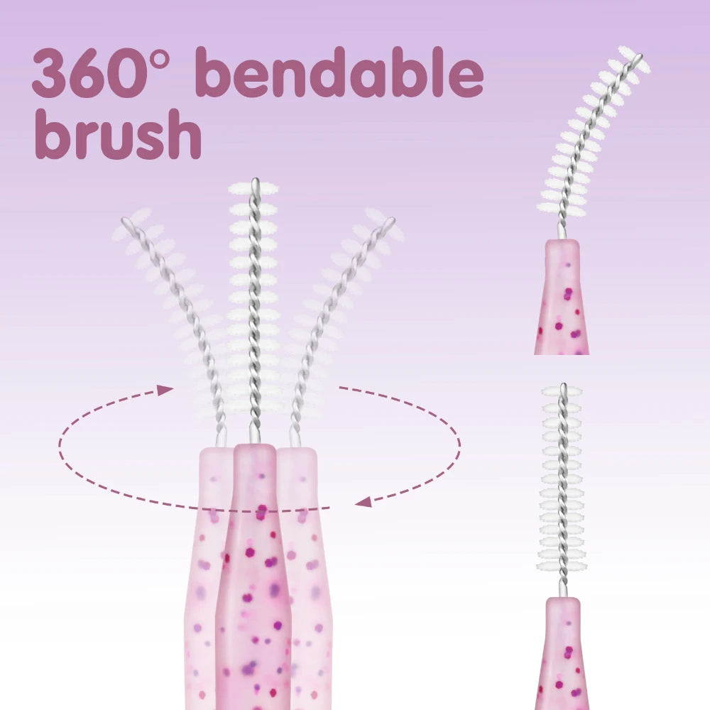MAYOOC Mini Oogbrauwborstel Set – Wegwerp Oogbrowlifting & Permanent Borstels met Buigbare Microapplicators voor Perfecte Wimpertoepassing