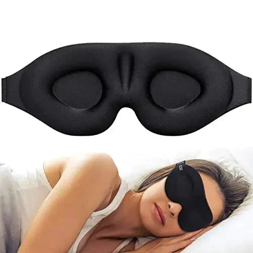 3D Gecontourde Slaap Oogmasker - Ultieme Lichtblokkerende Ontspanning voor Mannen en Vrouwen