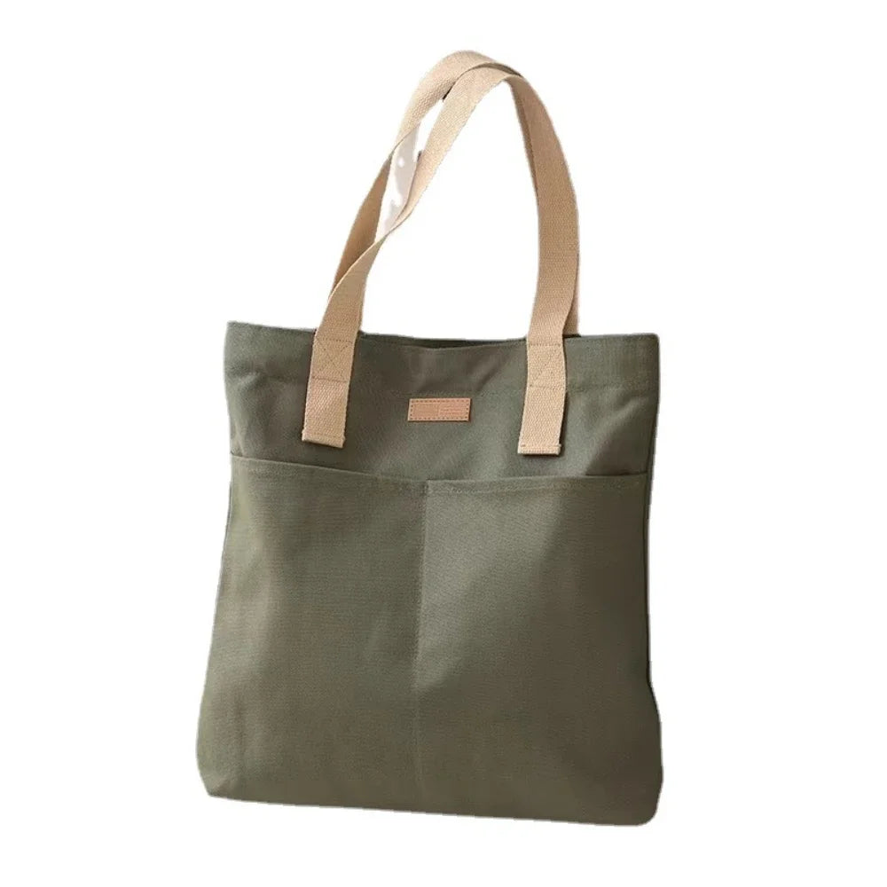 Stijlvolle Dames Canvas Tas - Ruime & Praktische Handtas voor Dagelijks Gebruik