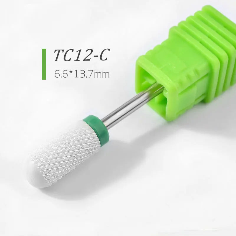 Premium Keramische Vijlbits - Elektrische Pedicure & Manicure Polijstgereedschap voor Moeiteloos Nagelart & Cuticle Verzorging