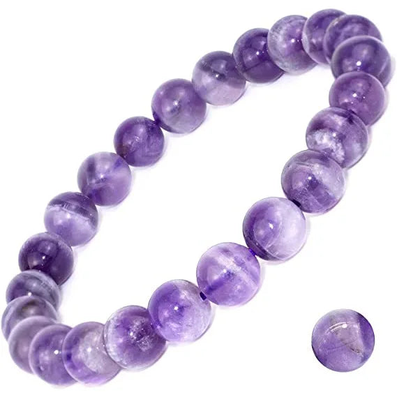 Betoverende Amethist Steentjes Armbanden voor Vrouwen – Paarse Kristal Kwarts Energie Bangle voor Reiki Genezing en Doordachte Cadeaus