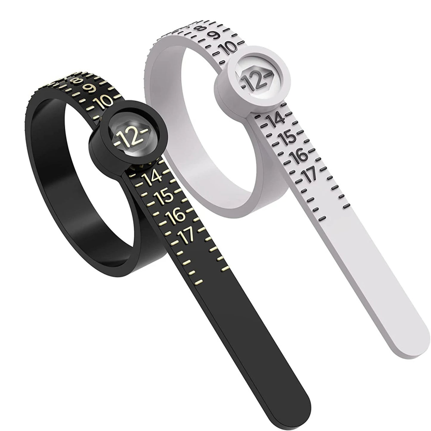Ultimate Ringmaat Tool - Verstelbare Vinger Coil Ring Liniaal voor Nauwkeurige Metingen in UK en US Maten - Perfect Accessoire voor Eenvoudige Pasvorm en Aantrekken