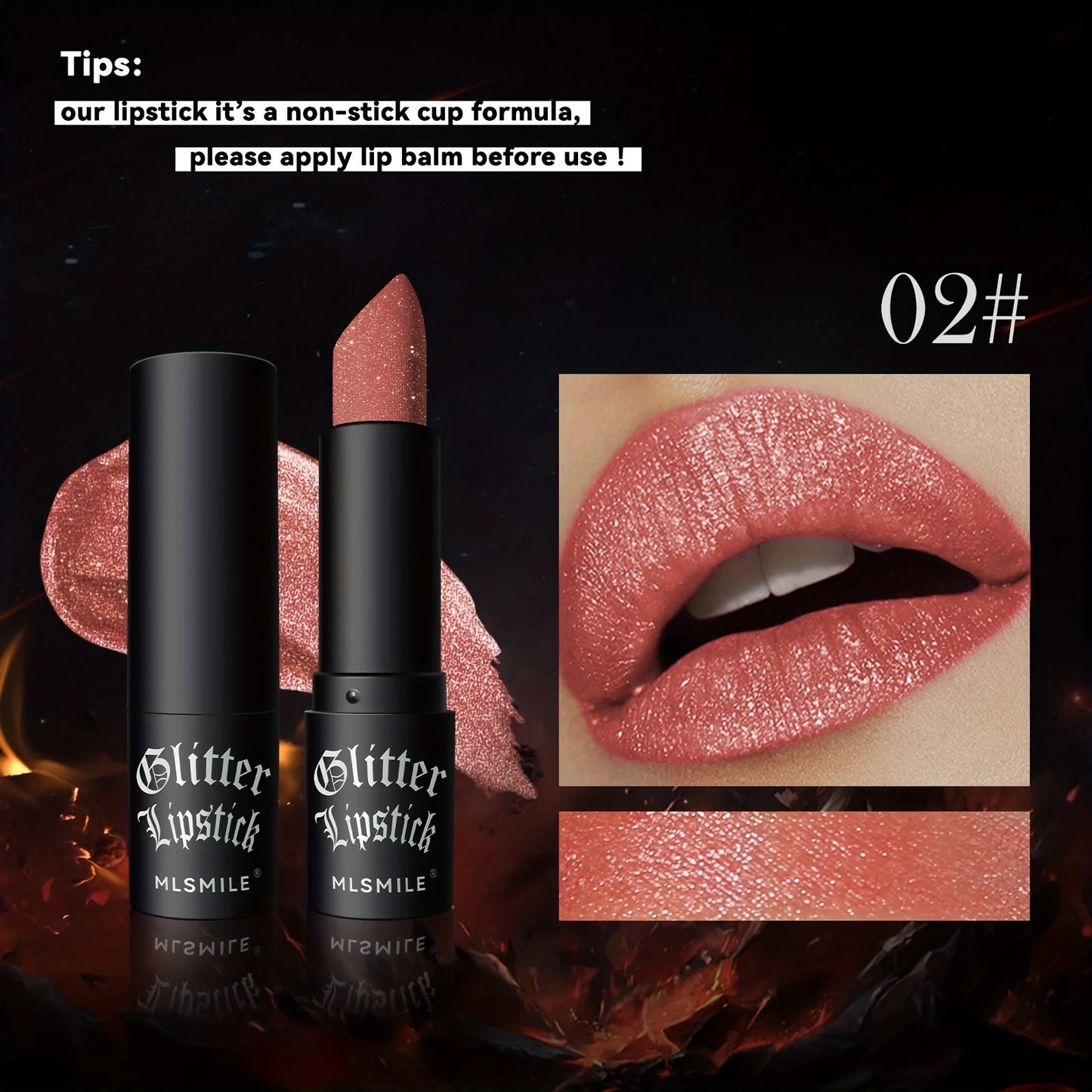 Ongelooflijke 7-Kleur Glitter Lippenstift: Hydraterend, Sprankelende Glans met Niet-Plakkende Formule voor een Gedurfde Metalen Afwerking