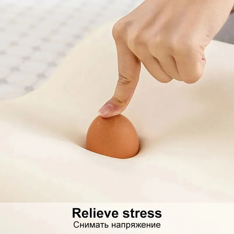 Ergonomisch Lang Geheugen Schuim Zwangere Kussen voor Ultieme Nekondersteuning en Comfort - Perfect voor een Rustige Slaap