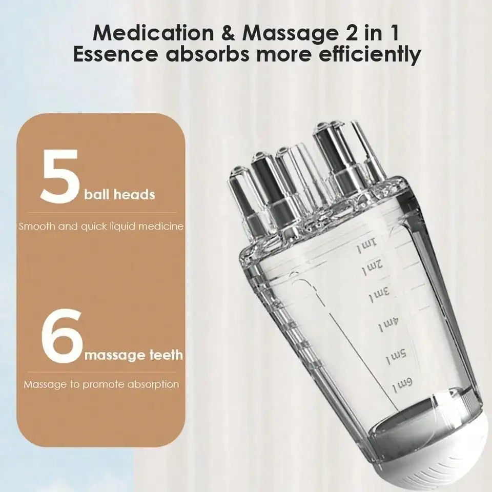 Hexagonale Kop Scalp Applicator: Ultieme Haarhergroei & Stylenoplossing met Olie Rollerbal voor Ontspanning en Massage