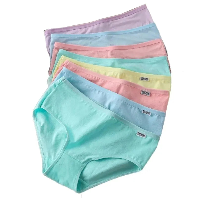 Charmante Plus Size Katoenen Onderbroek Set - 7 Zachte en Sexy Slipjes voor Ultiem Comfort en Stijl!