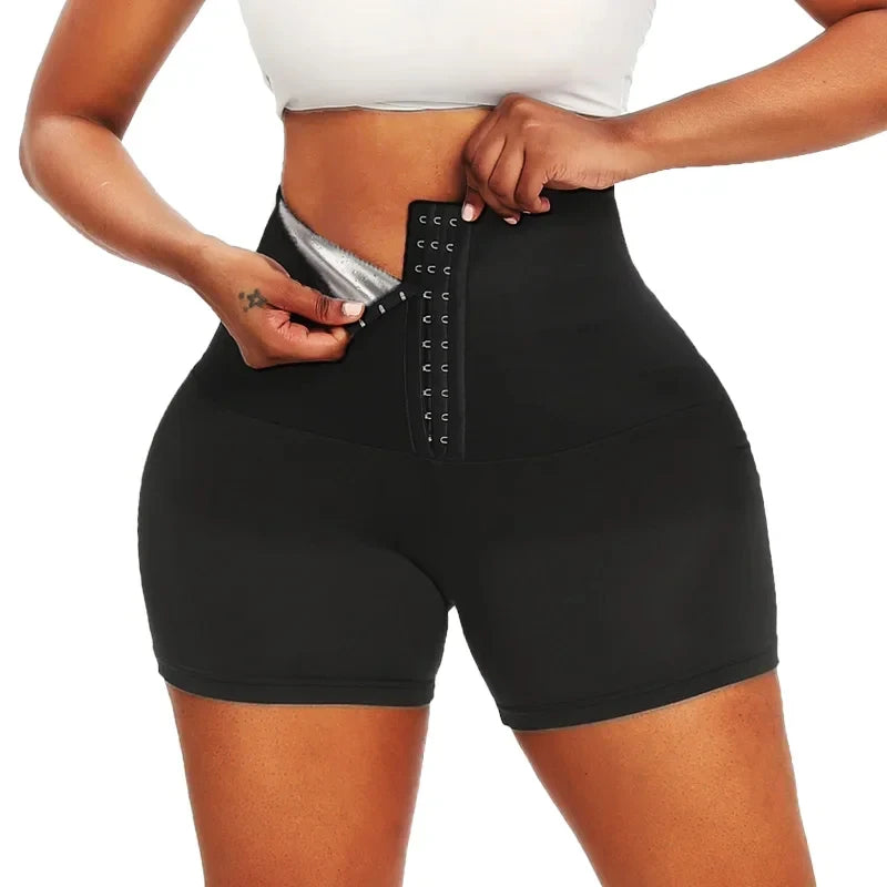 Thermo Sportieve Korte Broek voor Vrouwen - Slankmakende Ondersteuning voor een Effectieve Gewichtsverlies en Lichaamsvormgeving