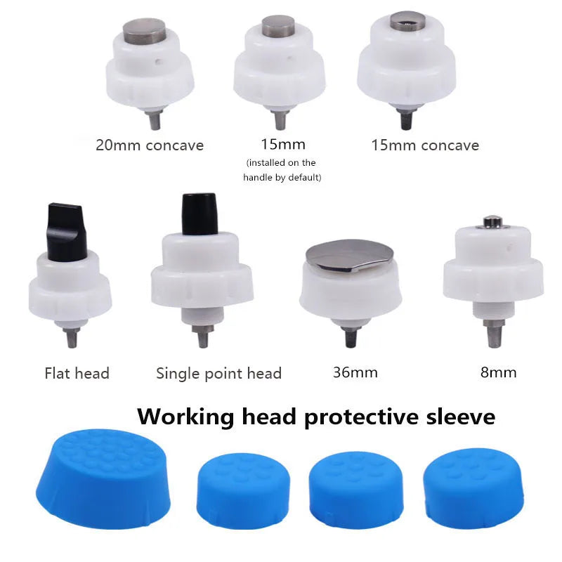 Ultieme Spiermassager met 7 Veelzijdige Koppen - Shockwave Therapie Apparaat voor ED Behandeling en Pijnverlichting - Geavanceerd Ballistisch Fysiotherapie Hulpmiddel
