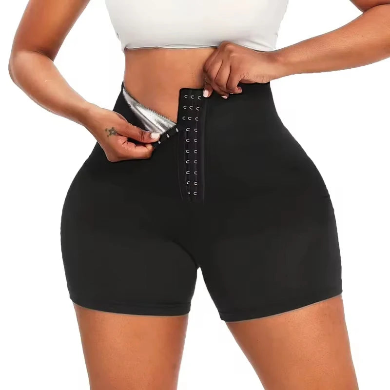 Thermo Sportieve Korte Broek voor Vrouwen - Slankmakende Ondersteuning voor een Effectieve Gewichtsverlies en Lichaamsvormgeving