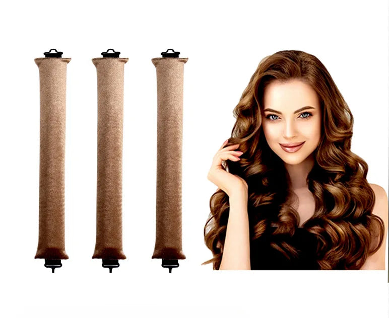 Transformeer je Haar Moeiteloos: Warmtevrije Krulstaaf Hoofdband voor Prachtige Krullen terwijl je Slaapt - Zachte Flexibele Staven met Haak voor Eenvoudig Stylen!