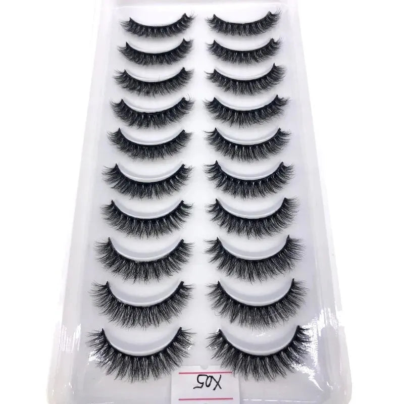 Transformeer je look met HBZGTLAD's nieuwe 10 paar 3D nepmink wimpers - moeiteloos dramatisch, fluffy en perfect voor elke make-upstijl!